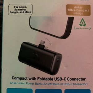 Anker Black Compact USB-C Power Bank